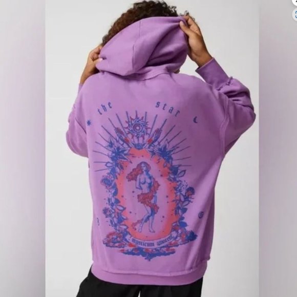 Urban Outfitters Tops - NTW UO Mystical Goddess Nate Hoodie Purple Oversized Sweatshirt Hoodie